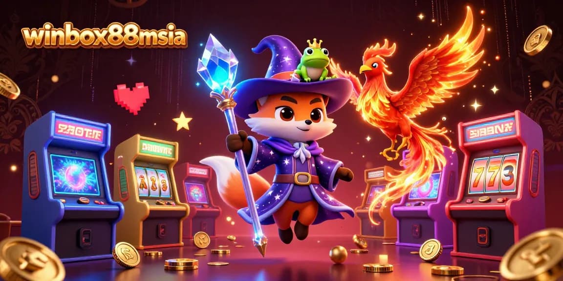 Winbox88msia offers immersive casino adventures with detailed characters and vibrant game elements