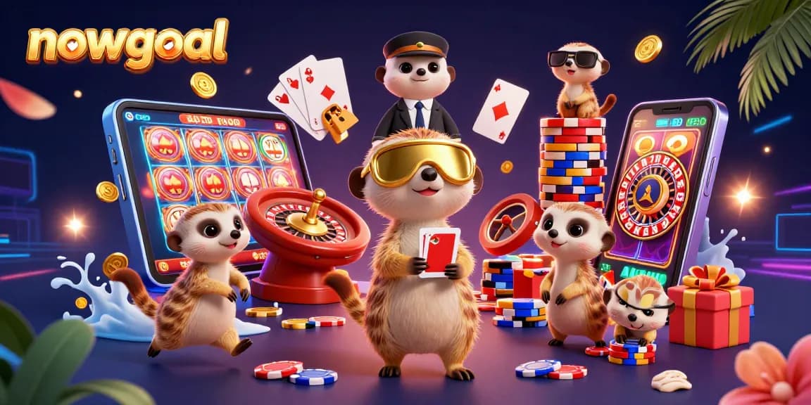 Win big with nowgoal while meerkats manage a colorful casino operation filled with games.