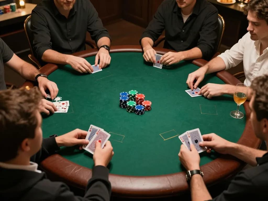 Players enjoying a strategic poker game at home while engaging with rik vip gaming