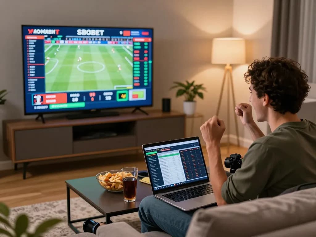 SBOBET live sports betting with friends enjoying a thrilling game night.