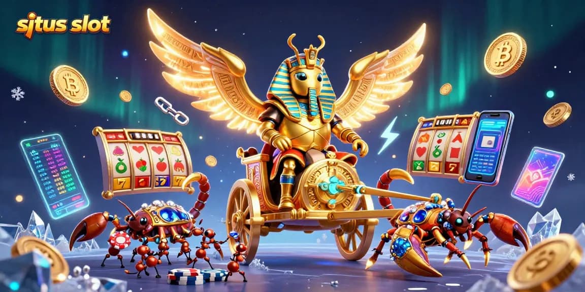 Experience high-energy situs slot gaming with vibrant characters and dynamic elements in a rich 3D scene.