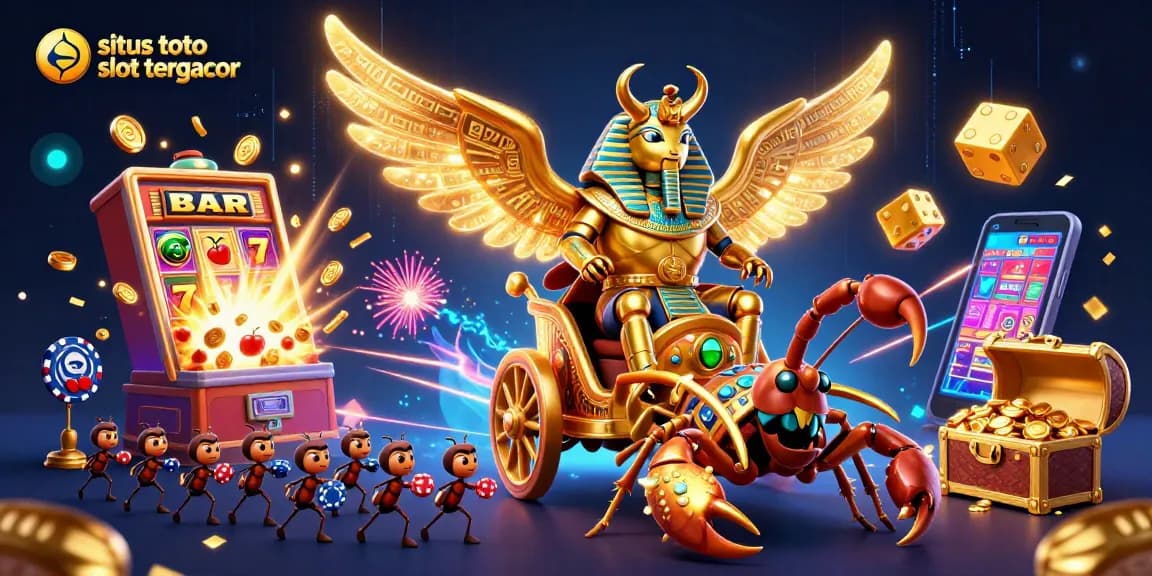 Spin the situs toto slot tergacor with thrilling 3D elements illustrating a jackpot explosion and vibrant game experience.