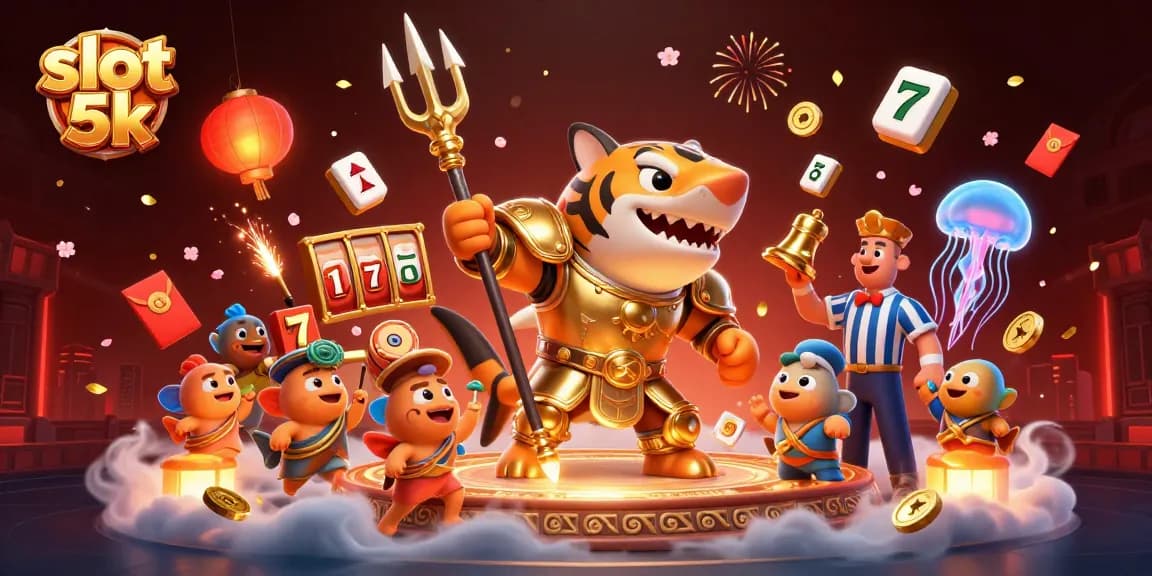 Experience thrilling slot 5k action with a vivid underwater colosseum featuring a golden shark warrior.