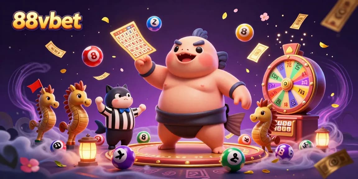 Engage in thrilling gaming experiences with 88vbet's vibrant lottery scene featuring dynamic elements and memorable characters.