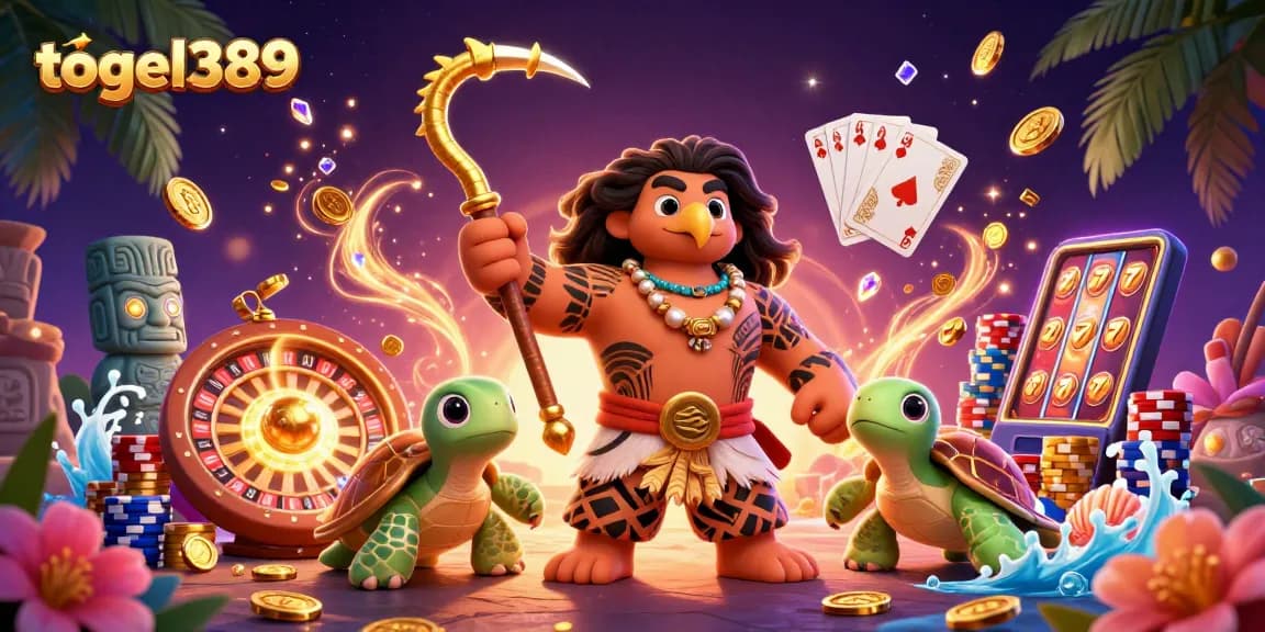 Engage with togel389, where a demigod hawk and turtle bring vibrant energy to the casino world.