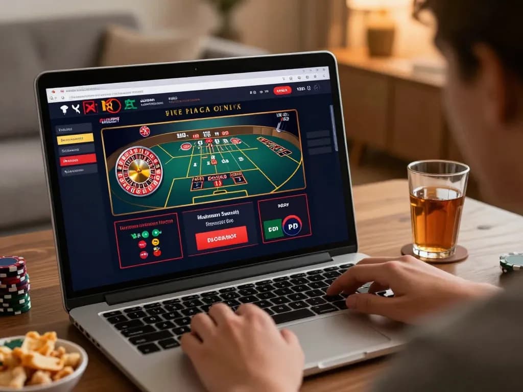 Engaging player bets on live dealer Kasino games from a comfortable home environment.
