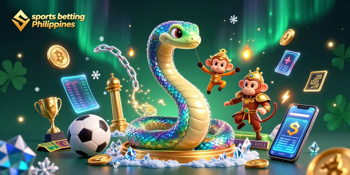 Experience the thrill of sports betting Philippines in a vibrant 3D scene with animated characters and betting elements.