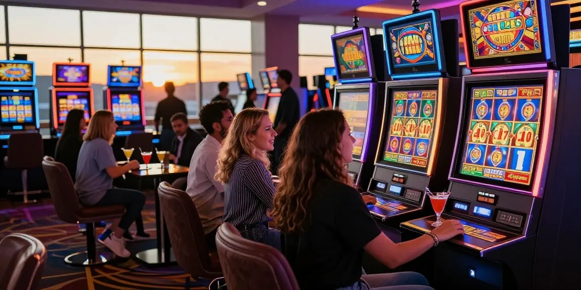 Exciting slot gacor gaming scene in a vibrant casino atmosphere.