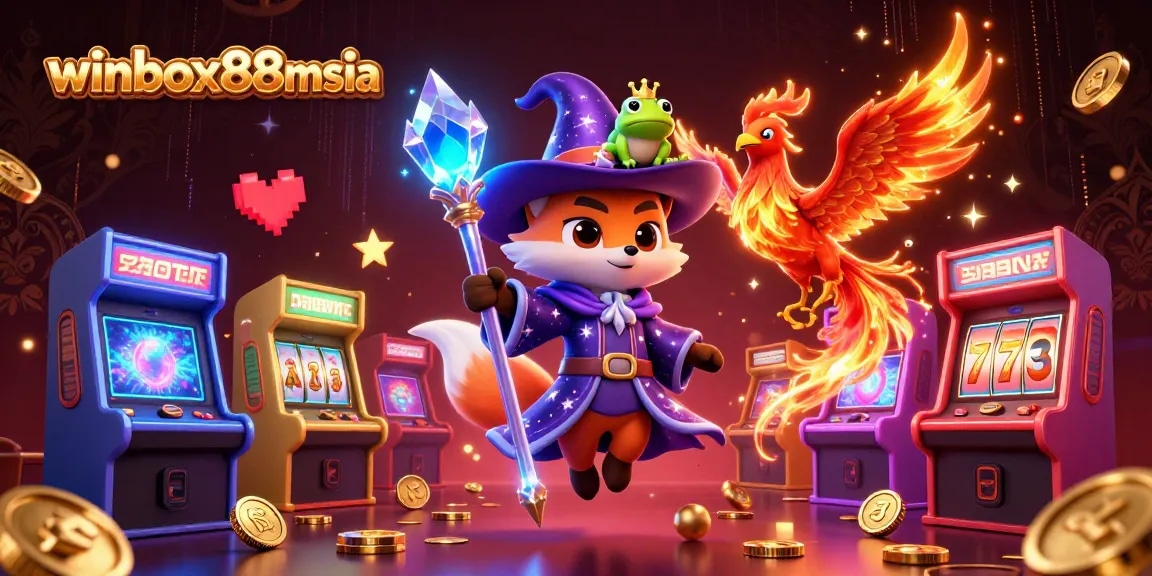 Winbox88msia offers immersive casino adventures with detailed characters and vibrant game elements