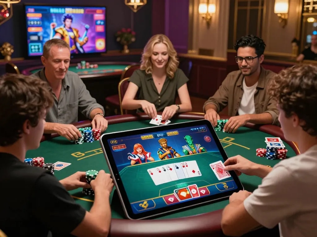 Experience the thrill of gem88 win while playing online poker with vibrant visuals and digital excitement.