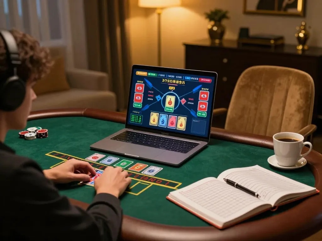 Player enjoying live dealer blackjack at 88xx online, focused on game interface and strategy