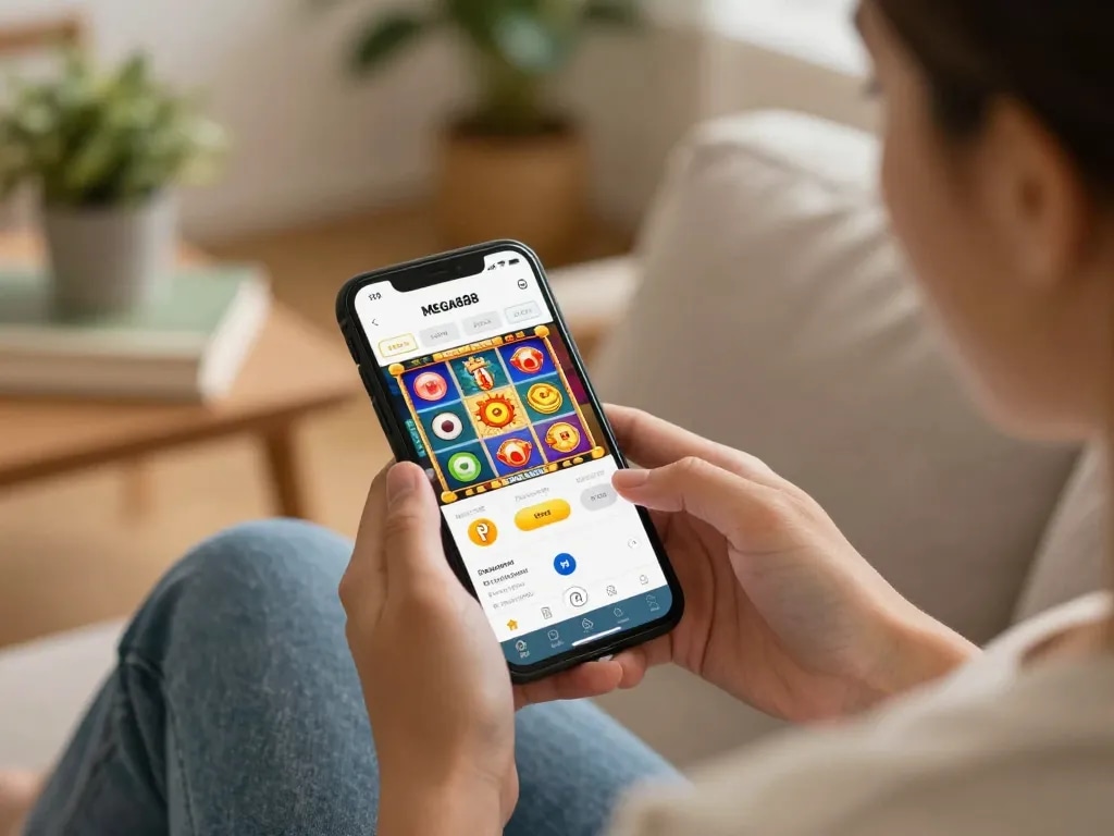 Download now and enjoy seamless gameplay on the Mega888 app in a comfortable setting