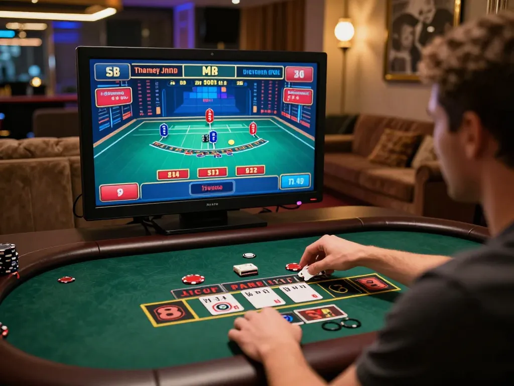 Nohu online casino player engaged in live blackjack, showcasing interactive gameplay.