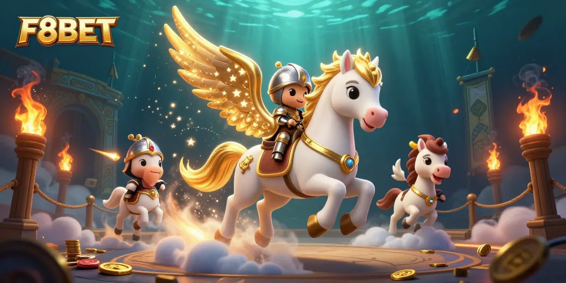 Experience thrilling gameplay at F8BET with celestial characters amidst a vibrant casino atmosphere.