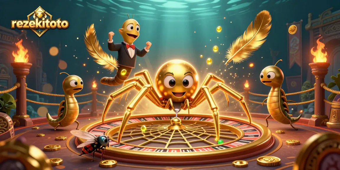 Spin bets and win at Rezekitoto with vibrant casino-themed 3D illustration of a roulette wheel
