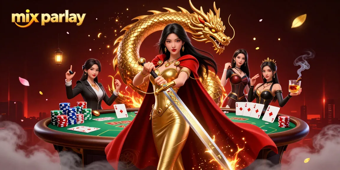 Experience the excitement of mix parlay betting in a vibrant and dynamic casino scene.