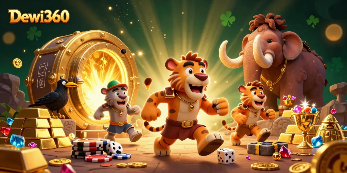 Menggunakan Dewi360, pemain menangkap kegembiraan berpetualang di kasino kuno dengan dadu tulang dan chip poker.