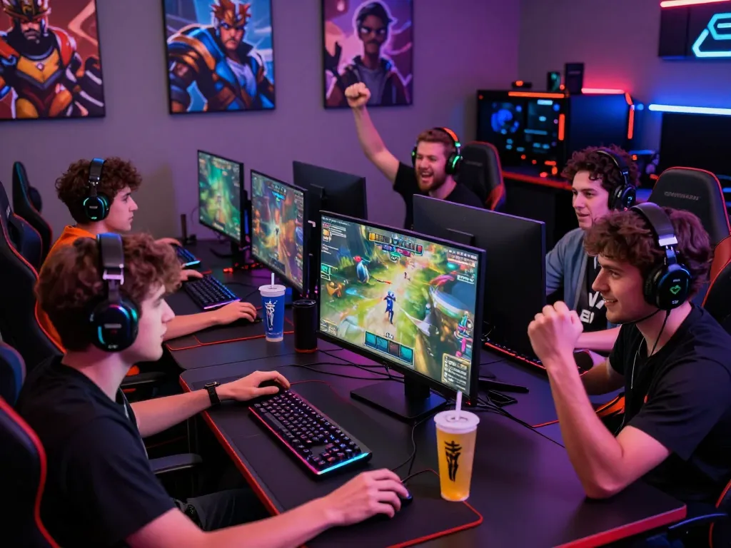 Engaging gaming environment showing players immersed in gameplay at https://burtonsbamboogarden.com/biop/ with vibrant lighting and gaming gear.
