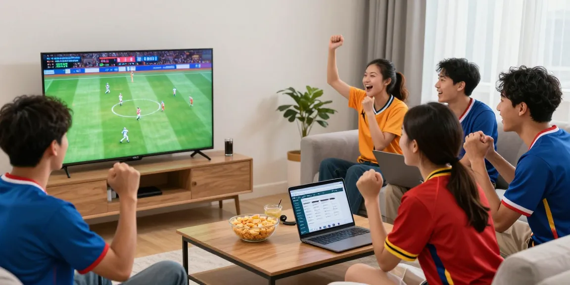Friends enjoying sports betting experience during a game night, showcasing Statymu Zona excitement.