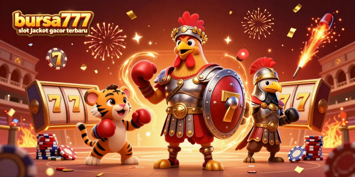 Feel the excitement of bursa777 slot jackpot gacor terbaru as characters celebrate in a vibrant casino scene.
