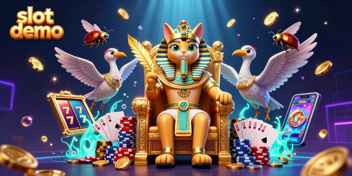 Engage with exciting slot demo visuals featuring dynamic game elements and rich casino atmosphere.