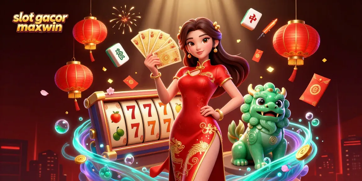 Experience the thrill of slot gacor maxwin with vibrant 3D illustration showcasing dynamic gaming elements.