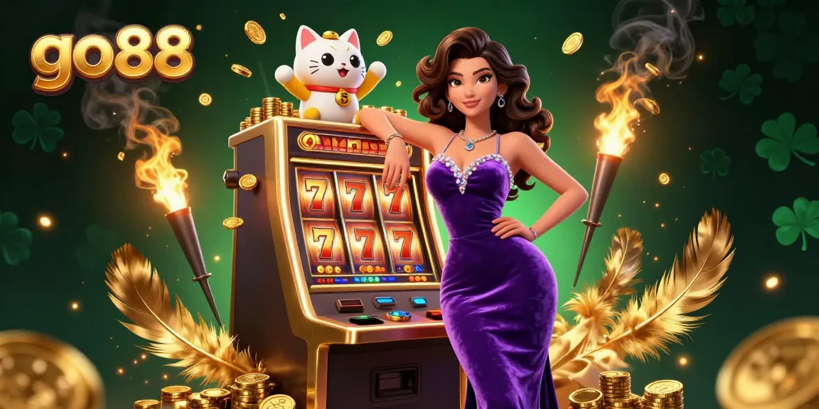 Experience the thrill of casino gaming at go88 as coins explode from a jackpot slot machine.