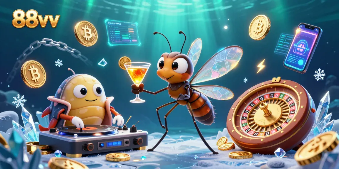 Experience the vibrant 88vv gaming world with unique characters and modern casino elements.