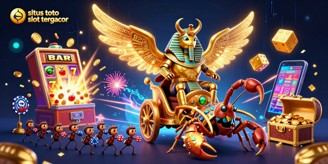 Spin the situs toto slot tergacor with thrilling 3D elements illustrating a jackpot explosion and vibrant game experience.