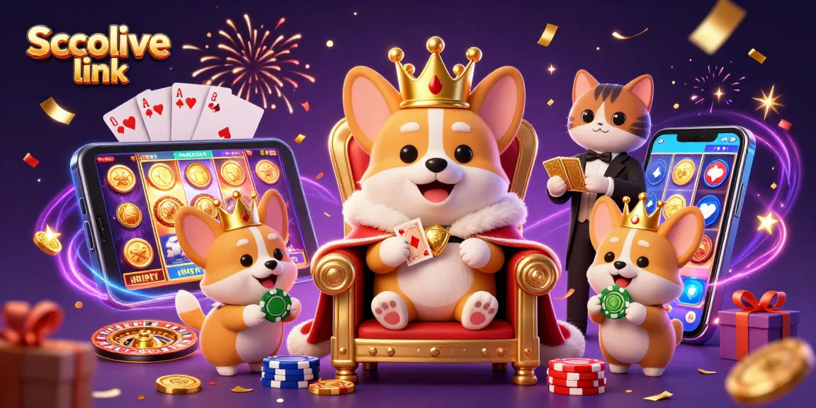 Socolive link showcases an engaging 3D cartoon scene with lively characters amidst vibrant casino elements, highlighting the interactive gaming experience.