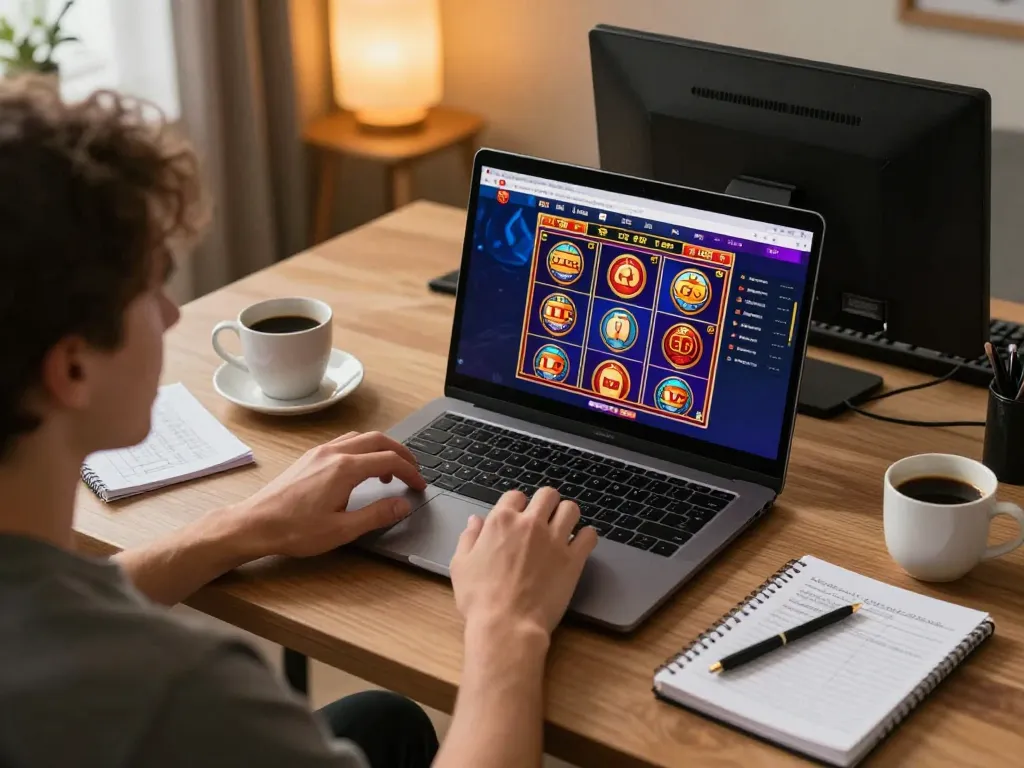 Engaging online casino experience at LC88 with a player enjoying gaming strategy and excitement.