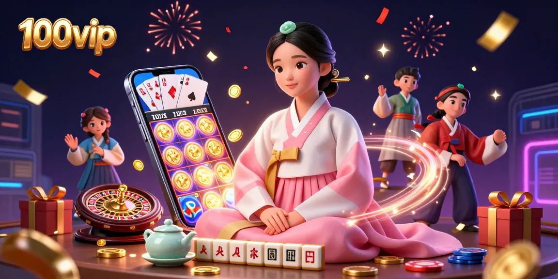 Engage with 100vip's thrilling slot experience featuring a serene Asian woman alongside gaming elements.