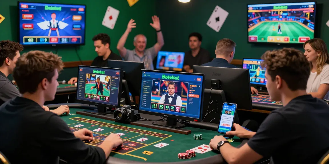 Engaging online betting scene showcasing players enjoying Betebet's live casino experience.