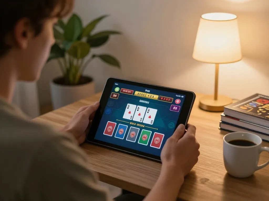 Engaging in strategic gameplay at Hubet online casino with live dealer blackjack.