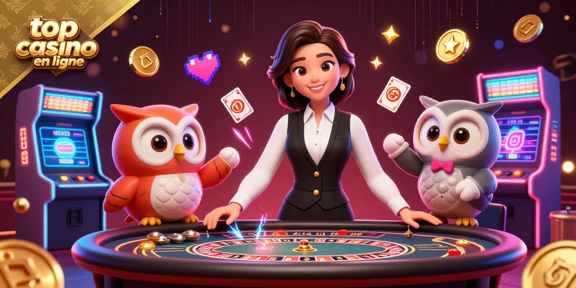 Experience the thrill at the top casino en ligne with vibrant 3D gaming elements and dealers.