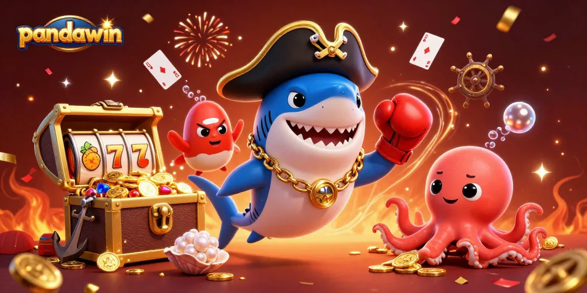 Pandawin menghadirkan kegembiraan dengan karakter 3D yang hidup memenangkan slot dan harta dalam sebuah pemandangan yang cerah.