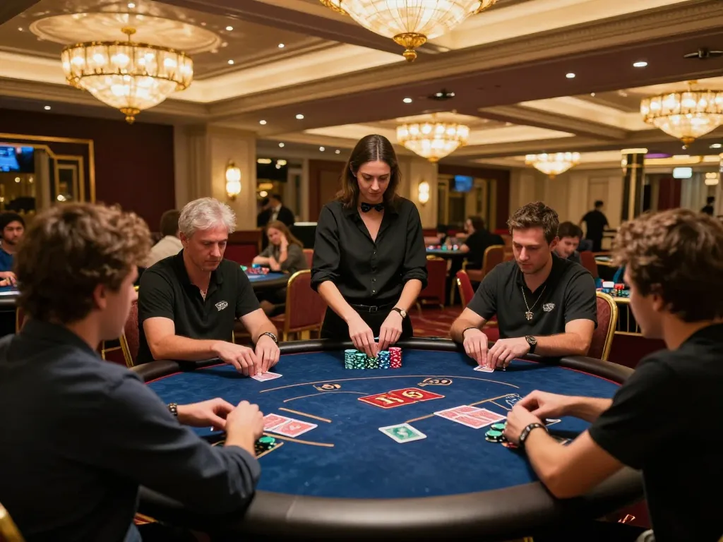 Players at RR88 poker table strategizing for a big win during an engaging game.