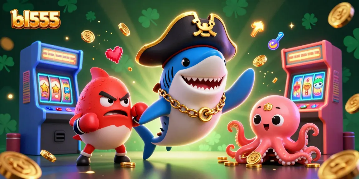 Engage with the vibrant bl555 online casino scene packed with cartoon characters and gaming elements.