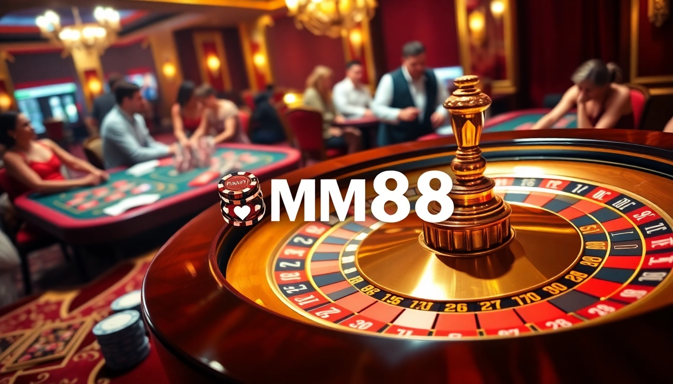 Experience thrilling gameplay at MM88 with vibrant poker tables and exciting betting opportunities.