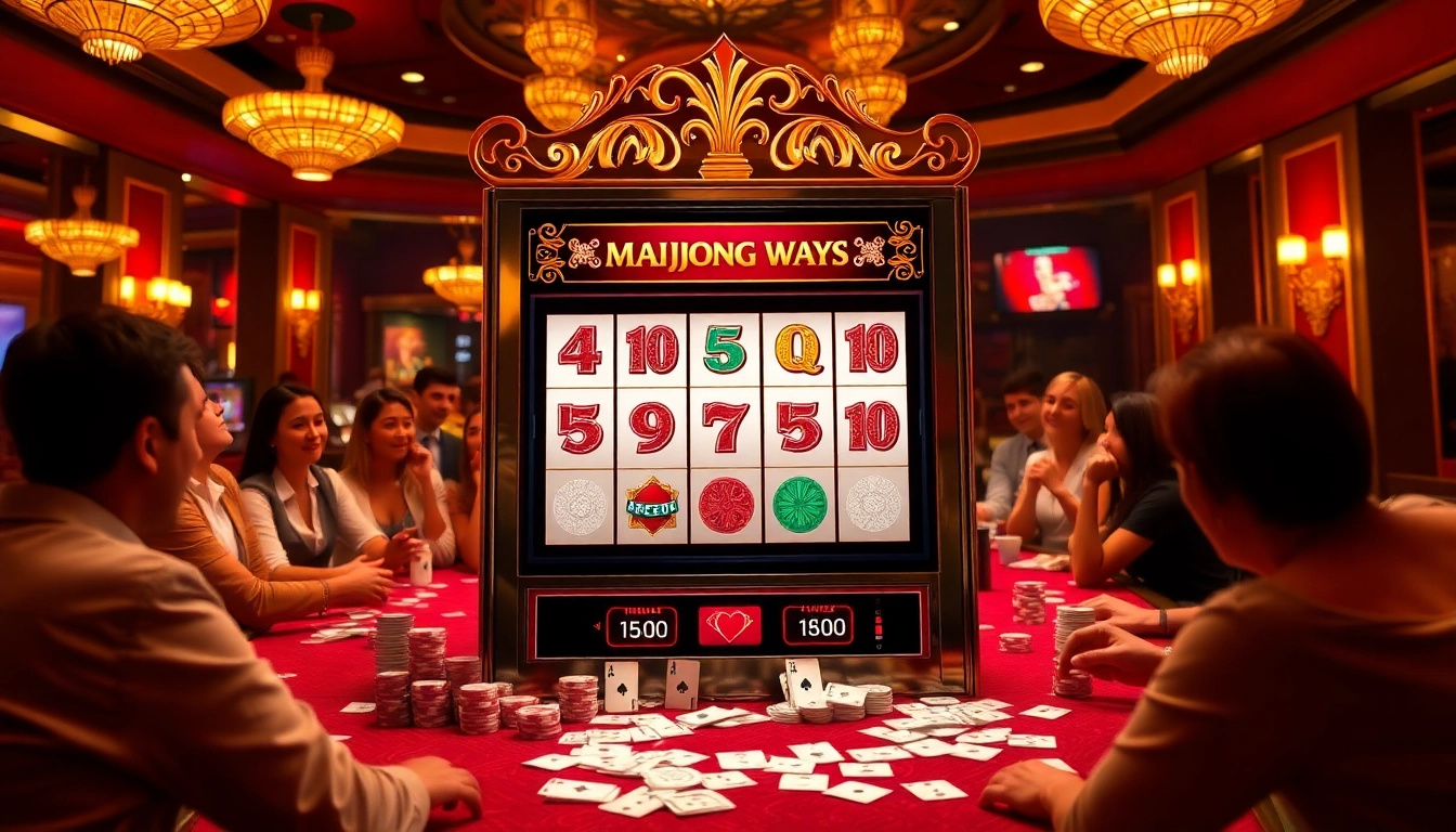 Playing the slot mahjong ways with vibrant payouts and casino atmosphere full of excitement.